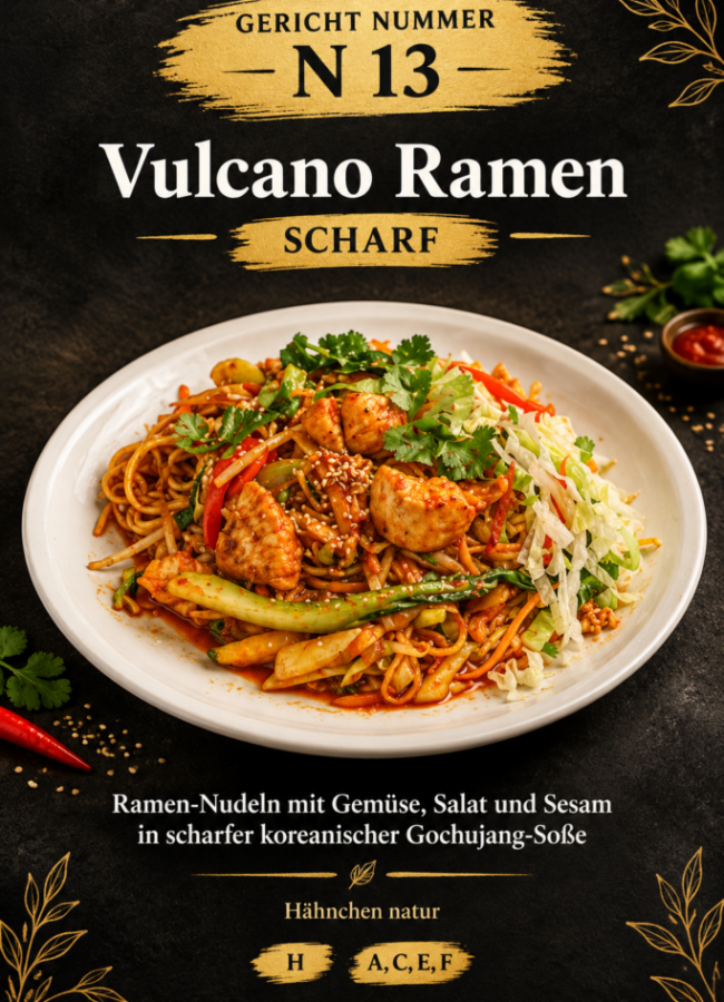 Vulcano Ramen – Scharfes Gericht Nr. 13